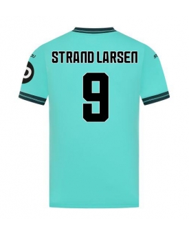 Wolves Jorgen Strand Larsen #9 Maglia Gara Trasferta Repliche 2025-26 Maniche Corte